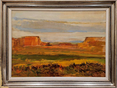 Abstract Landscape Oil Paintingof Arches Nationa